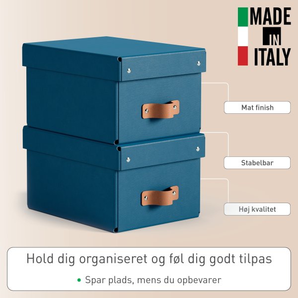 Leitz Puro Boks m. låg | S | Blå | 2 stk.