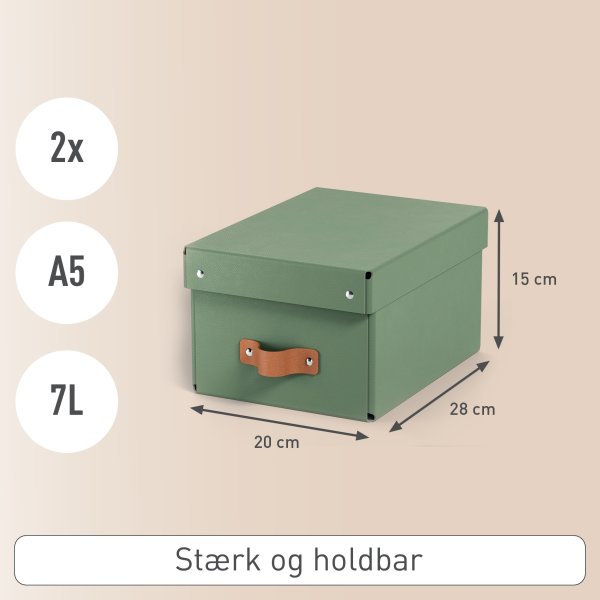 Leitz Puro Boks m. låg | S | Grøn | 2 stk.