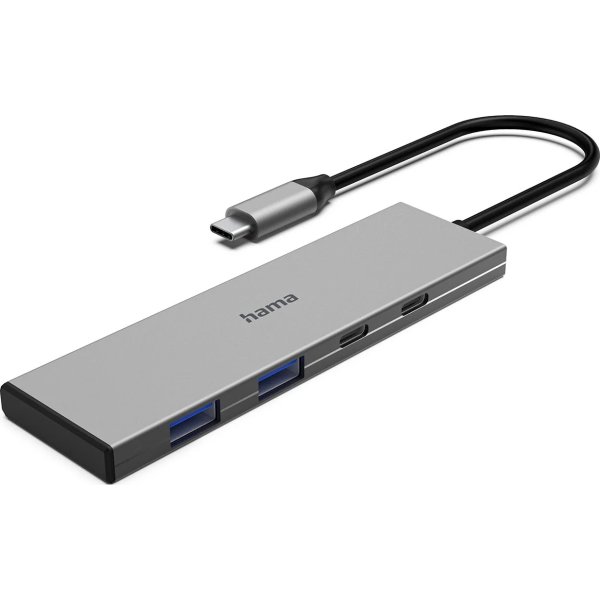 Hama USB-C Hub, USB 3.2 Gen2, 2 x USB-C, 2 x USB-A