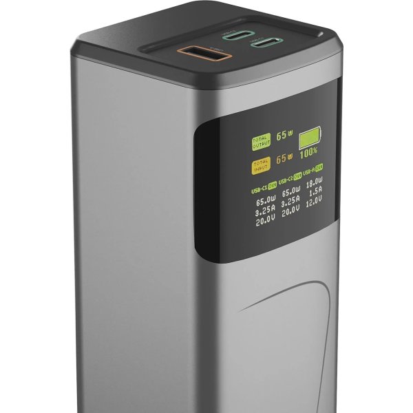 Hama 65W Powerbank, 20000 mah, 2xUSB-C, 1xUSB-A