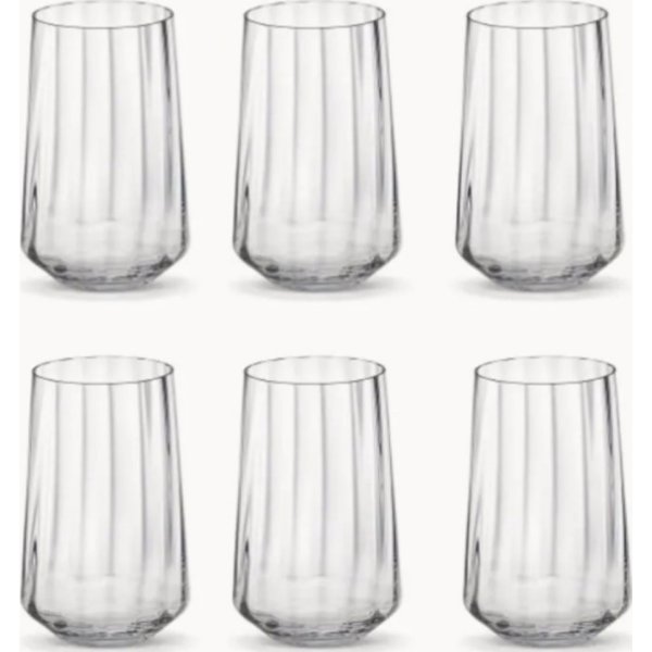 Georg Jensen Bernadotte Høje Vandglas, 38 cl, 6stk