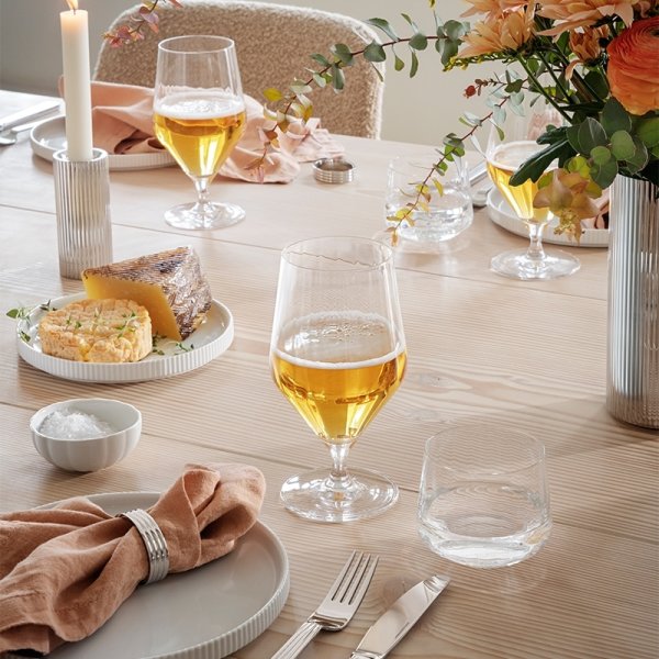 Georg Jensen Bernadotte Ølglas, 52 cl, 6 stk