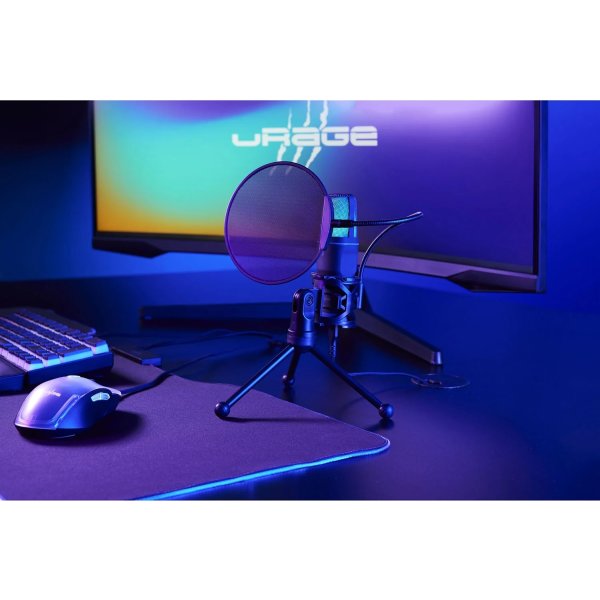 Urage stream 410 HD mikrofon, sort