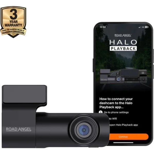 Road Angel Halo Start 2 1080p USB-C Dashcam