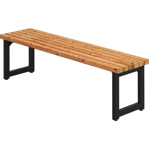 Plus Trend Living Plankebænk, Thermowood/sort