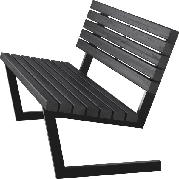 Plus Siesta Living Loungebænk, 150 cm, sort