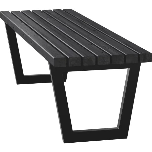 Plus Siesta Living Loungebord/bænk, 150 cm, sort