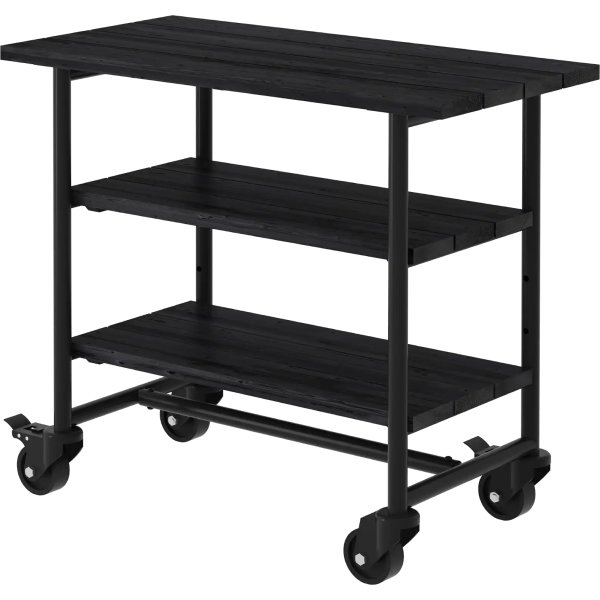Plus Urban Picnic Grillbord 2 hylde, sort/sort