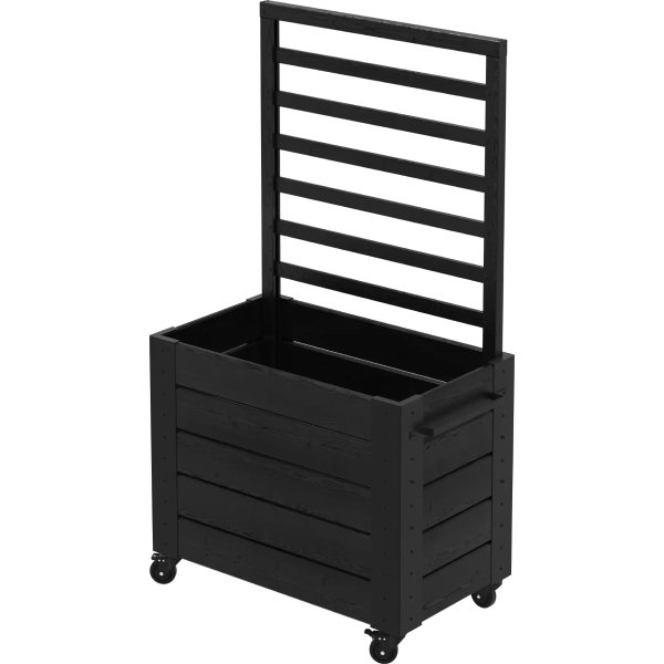 Plus Cubic Blomsterkasse m/espalier 87x50x158 sort