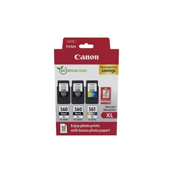 Canon Blækpatroner, Sampak - PG-560XL (2)/CL-561XL