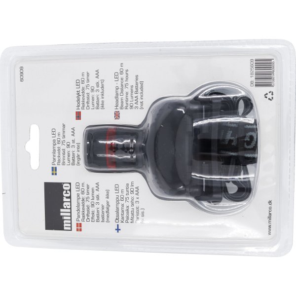 Work>It pandelampe 90 lumen, sort