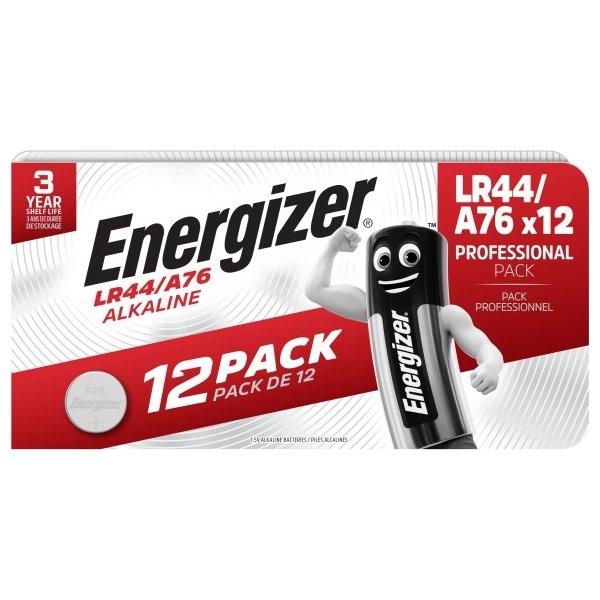 Energizer Alkaline LR44 batteri, 12 stk.