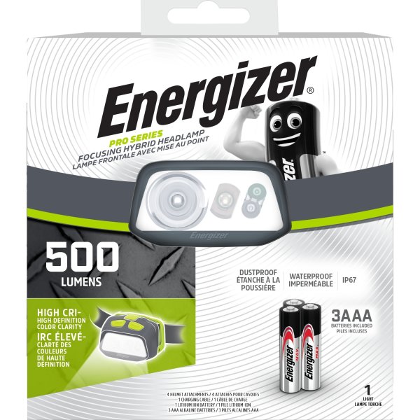 Energizer Pro-serien fokus hybridpandelampe, 500lm