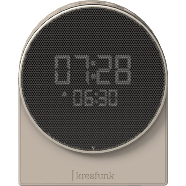 Kreafunk Ivy Vækkeur/Højtaler, ivory sand