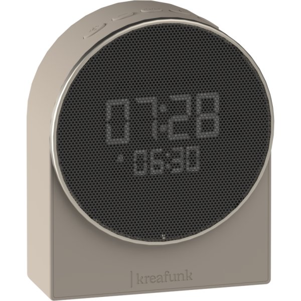 Kreafunk Ivy Vækkeur/Højtaler, ivory sand