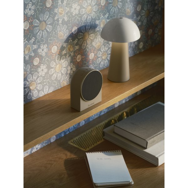 Kreafunk Ivy Vækkeur/Højtaler, ivory sand