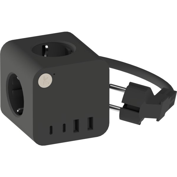 Kreafunk Ambie Wired Strømstation, sort