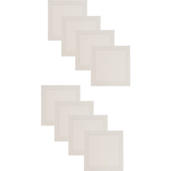 Georg Jensen Damask Picot Servietter 45x45, 8 stk.