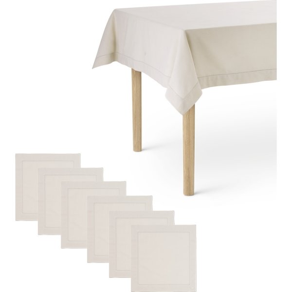 Georg Jensen Damask Picot Dug og Servietter, natur