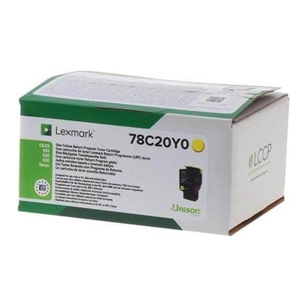 Lexmark Lasertoner, Gul - CS421 - 1.4k