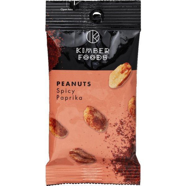 Kimber Foods Peanuts Spicy Paprika, 48 poser á 15g
