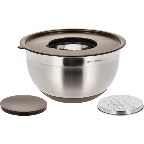 Blomsterbergs Røreskåle, 8 dele 3 + 5 liter, latte