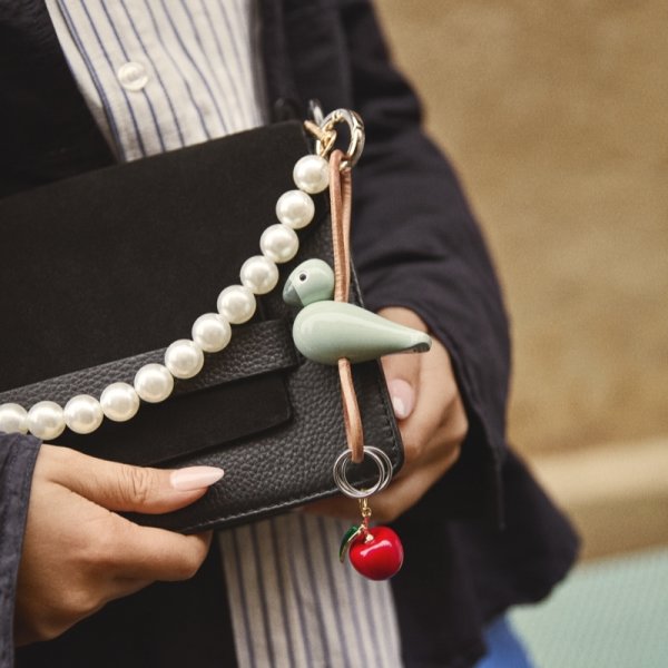 Kay Bojesen Nøglering Fugl, grøn