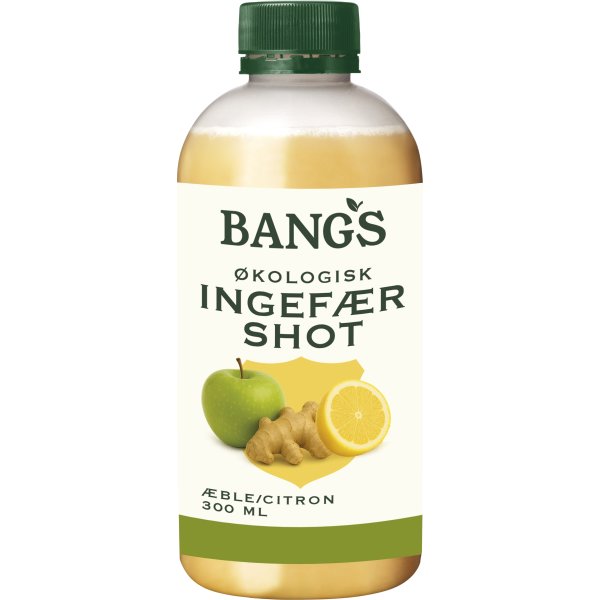 Bangs Økologisk Ingefærshot Æble/Citron, 30 cl