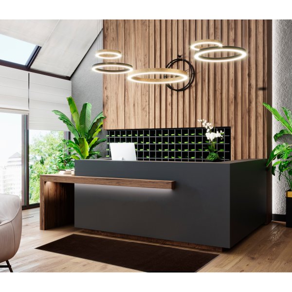 Skridsikker tæppe/måtte, 400x90 cm, sort