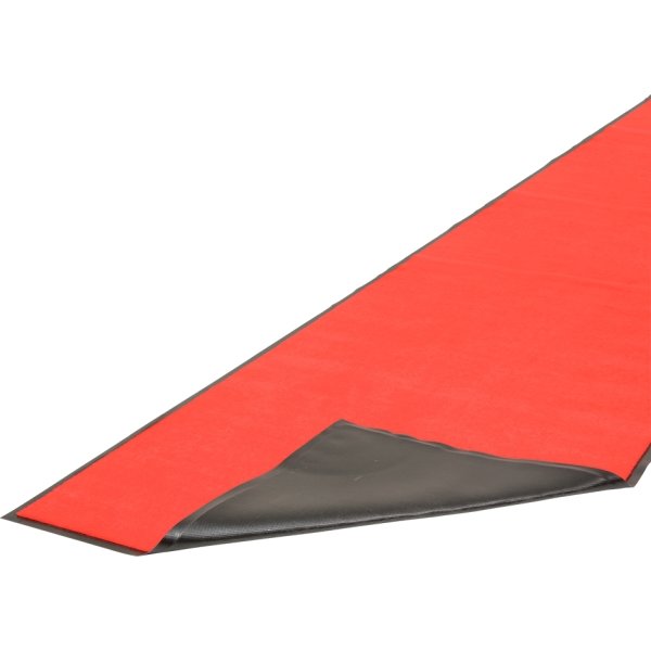 Skridsikker tæppe/måtte, 400x90 cm, rød