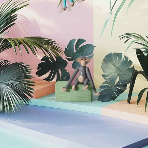 Kay Bojesen Mini-Abe, grå