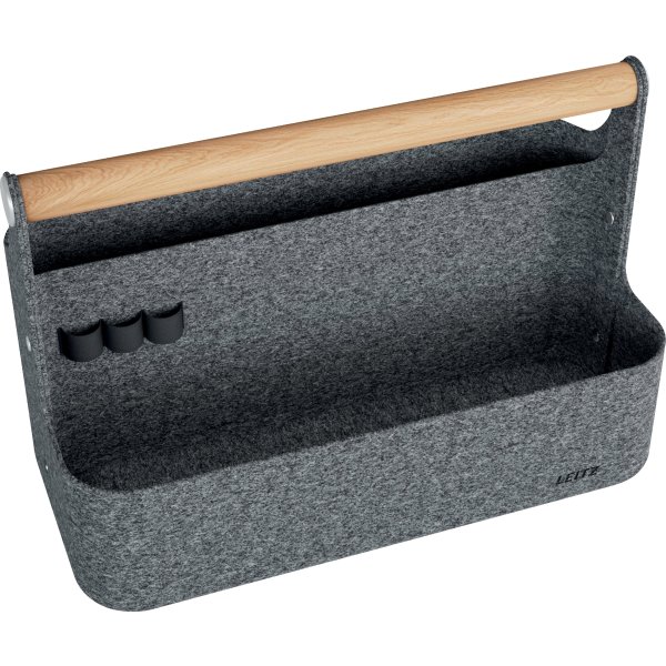Leitz skrivebordsorganisator | Bærbar | Grå filt