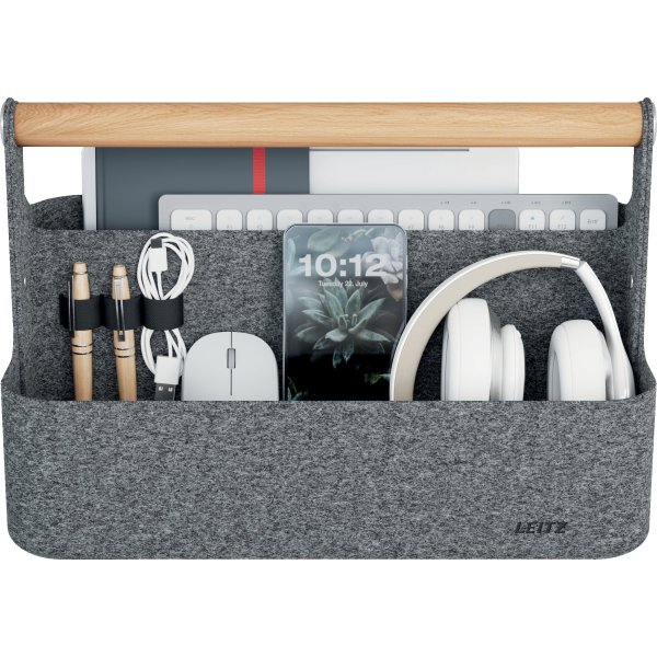 Leitz skrivebordsorganisator | Bærbar | Grå filt