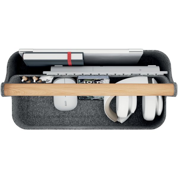 Leitz skrivebordsorganisator | Bærbar | Grå filt