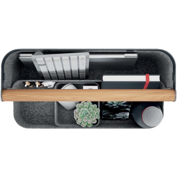 Leitz skrivebordsorganisering | Hæng. | Grå filt