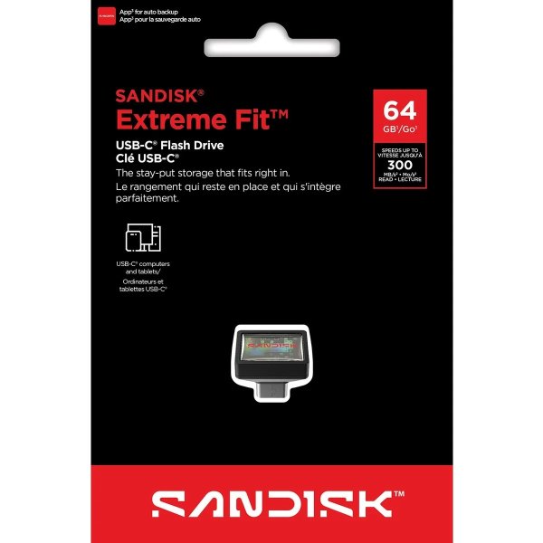 Sandisk USB Drev Extreme Fit 3.2 64GB
