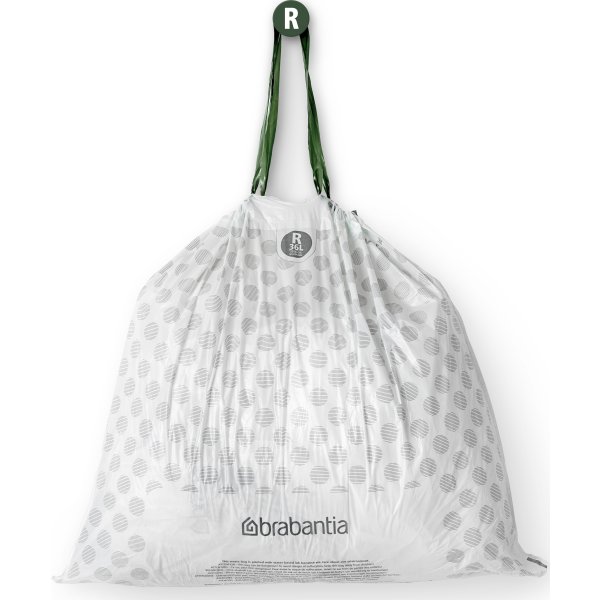 Brabantia Affaldspose R | 36 L | Hvid | 20 stk.