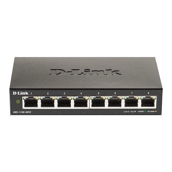 D-LINK Switch 8-Port Gigabit Smart-Styret