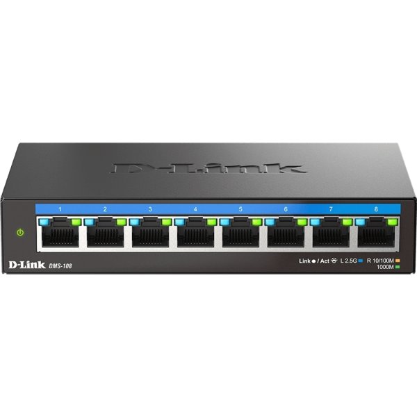 D-LINK Switch, 8-Port, Multi-Gigabit