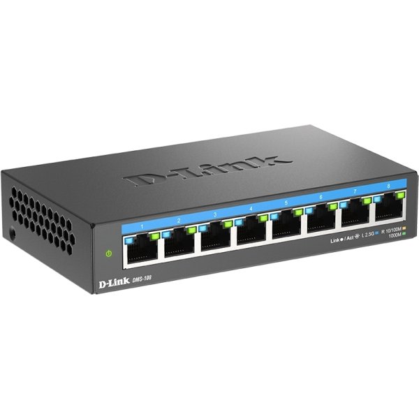 D-LINK Switch, 8-Port, Multi-Gigabit