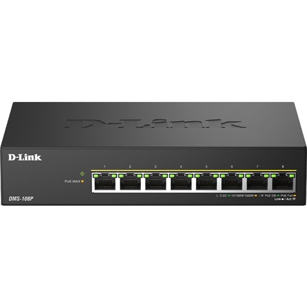 D-LINK Switch, 8-Port, 2.5G Multi-Gigabit, PoE++