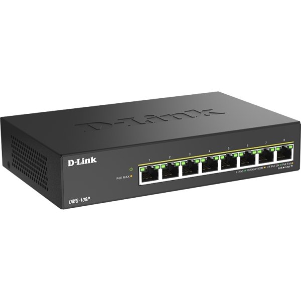 D-LINK Switch, 8-Port, 2.5G Multi-Gigabit, PoE++