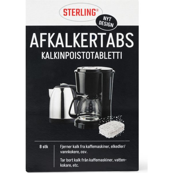 Sterling Afkalkertabs, 8 tabs