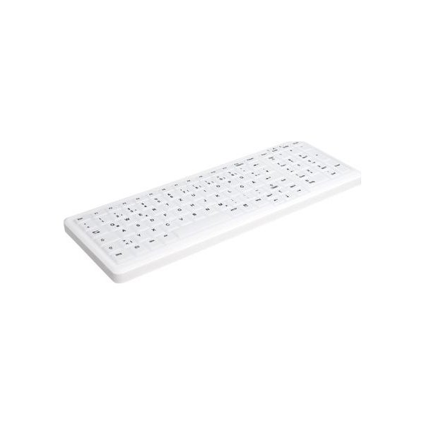 Contour Active Key Tastatur, Kompakt, trådløs hvid