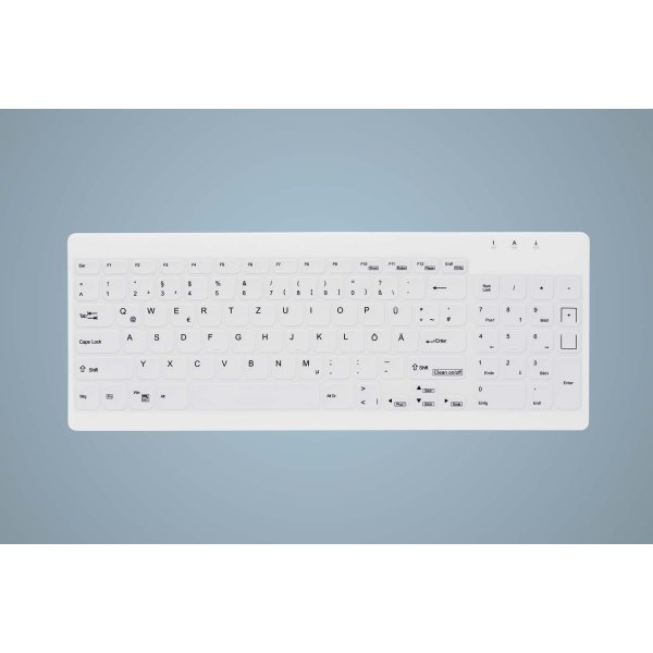 Contour Active Key - Tastatur, Kompakt, Hvid, flad