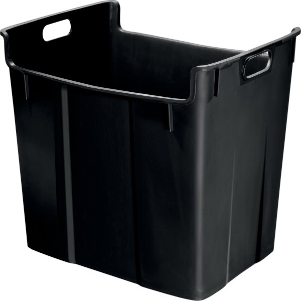 Leitz Basko Papirkurv | 40 liter | Sort