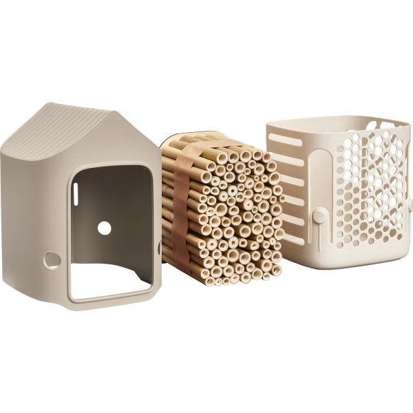 Elho Cosy Insekthotel, 18 cm, mushroom beige