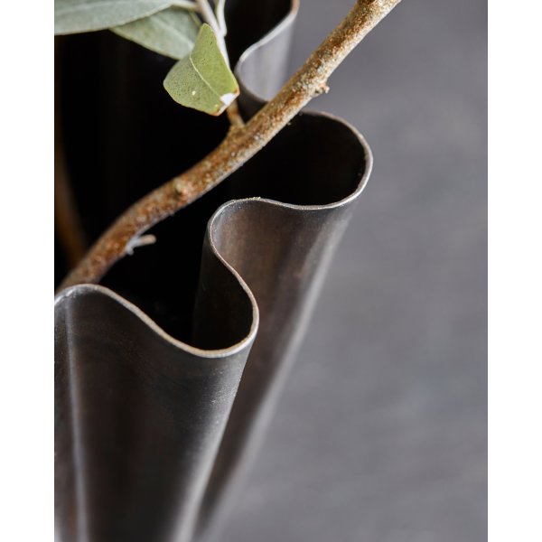 House Doctor Flood Vase H13 cm, antik brun