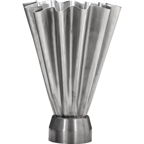 House Doctor Flood Vase H33cm, børstet sølvfinish