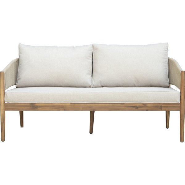 Fiji Loungesæt 4 pers. med hynder, akacietræ/natur